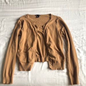 Tan cardigan/ sweater